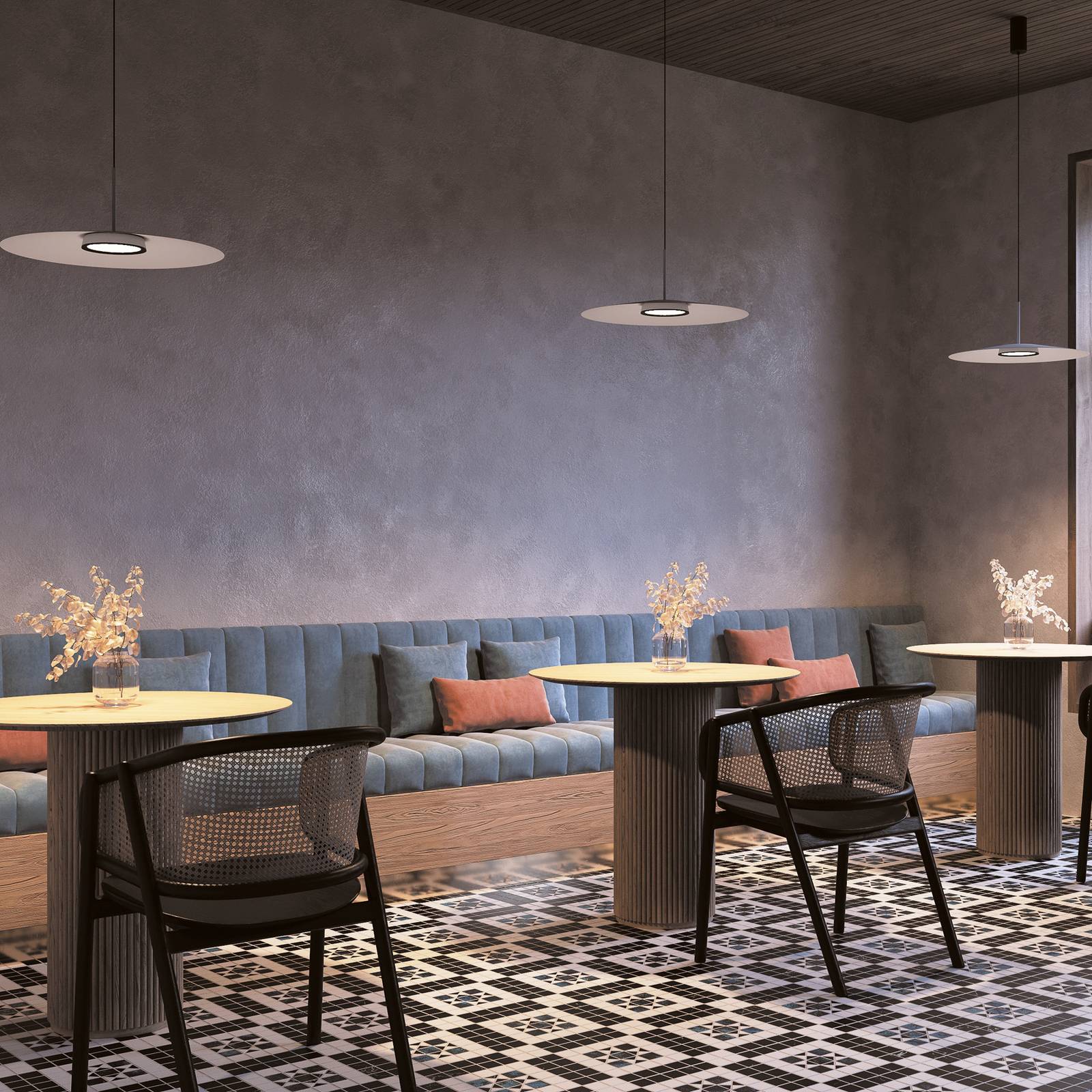 Maytoni LED-Hängeleuchte El, Ø 50 cm, weiß, Aluminium Maytoni LED-Hängeleuchte El, Ø 50 cm, weiß, Aluminium von Maytoni