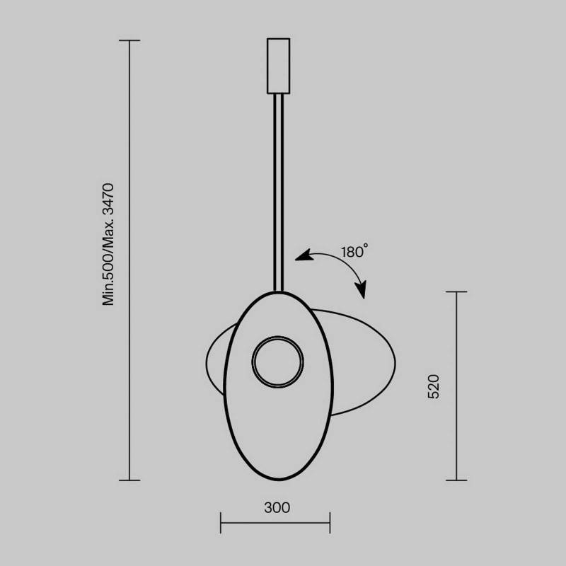 Maytoni LED-Hängeleuchte Evolution, weiß/weiß, schwenkbar von Maytoni