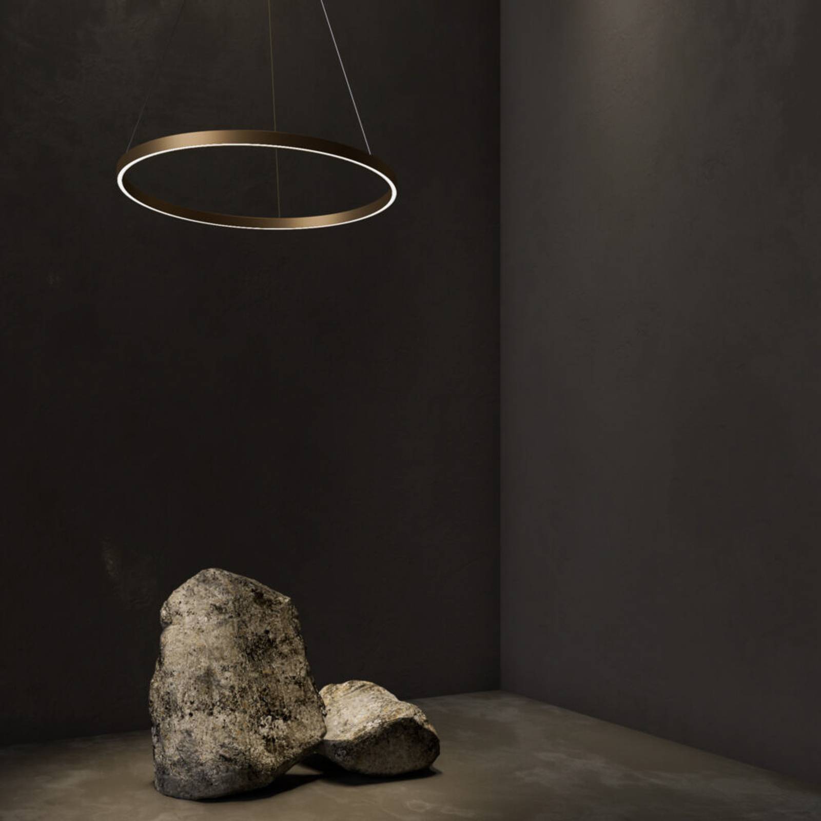 Maytoni LED-Hängeleuchte Rim 1-flg messingfarben Ø60cm 4000K Maytoni LED-Hängeleuchte Rim 1-flg messingfarben Ø60cm 4000K von Maytoni
