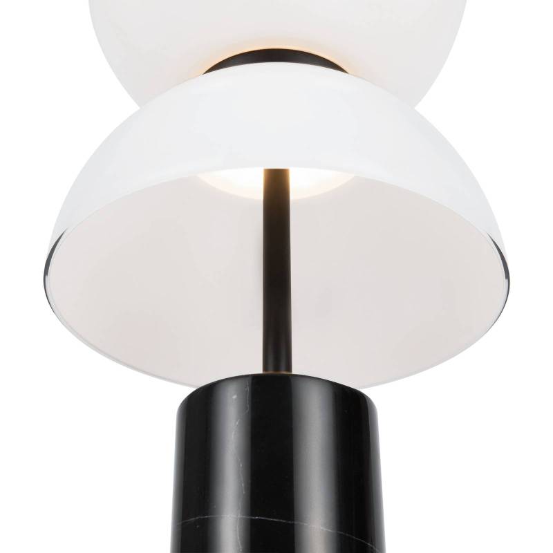 Maytoni LED-Tischleuchte Kyoto, schwarz, Höhe 46 cm, Marmor von Maytoni