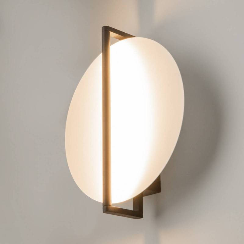 Maytoni LED-Wandlampe Mira, schwarz/weiß, Höhe 30 cm, Metall von Maytoni