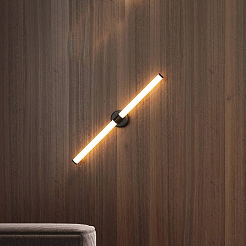 Maytoni LED-Wandleuchte Axis, goldfarben, Höhe 63 cm von Maytoni