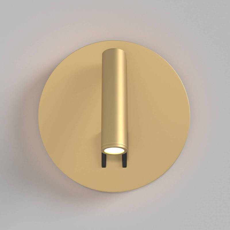 Maytoni LED-Wandleuchte Ios 176, goldfarben, rund, Aluminium von Maytoni