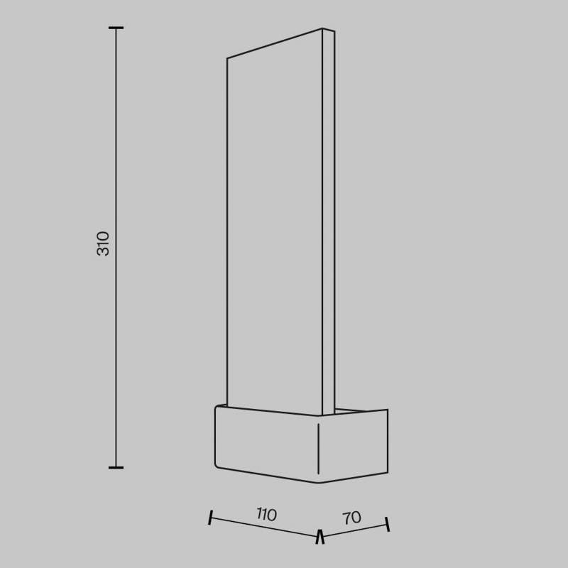 Maytoni LED-Wandleuchte Ornate, chrom/klar, Höhe 31 cm, Glas von Maytoni