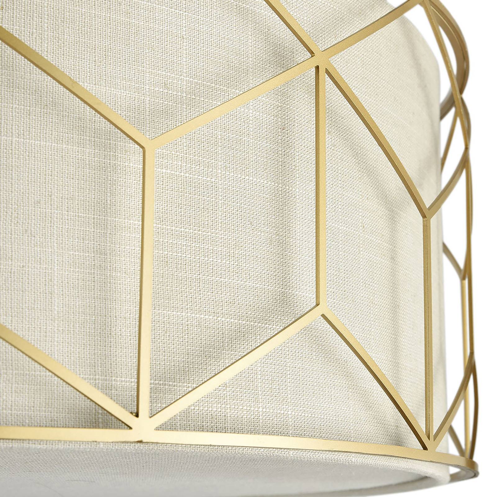 Maytoni Messina Deckenleuchte Leinenschirm beige von Maytoni