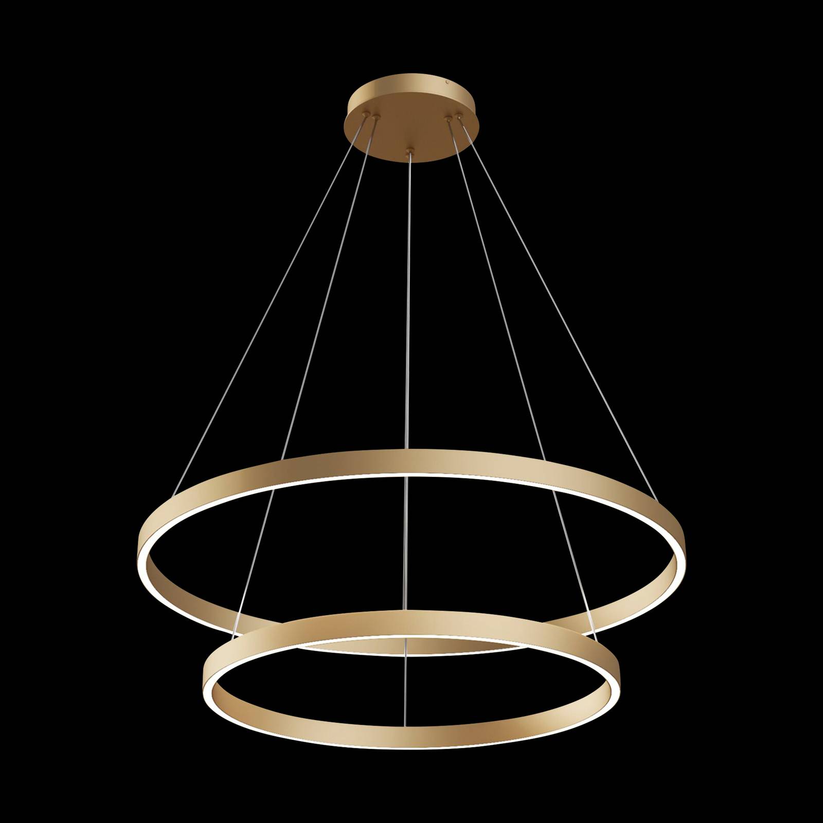 Maytoni Rim LED-Hängelampe, 840, 2 Ringe, messing Maytoni Rim LED-Hängelampe, 840, 2 Ringe, messing von Maytoni