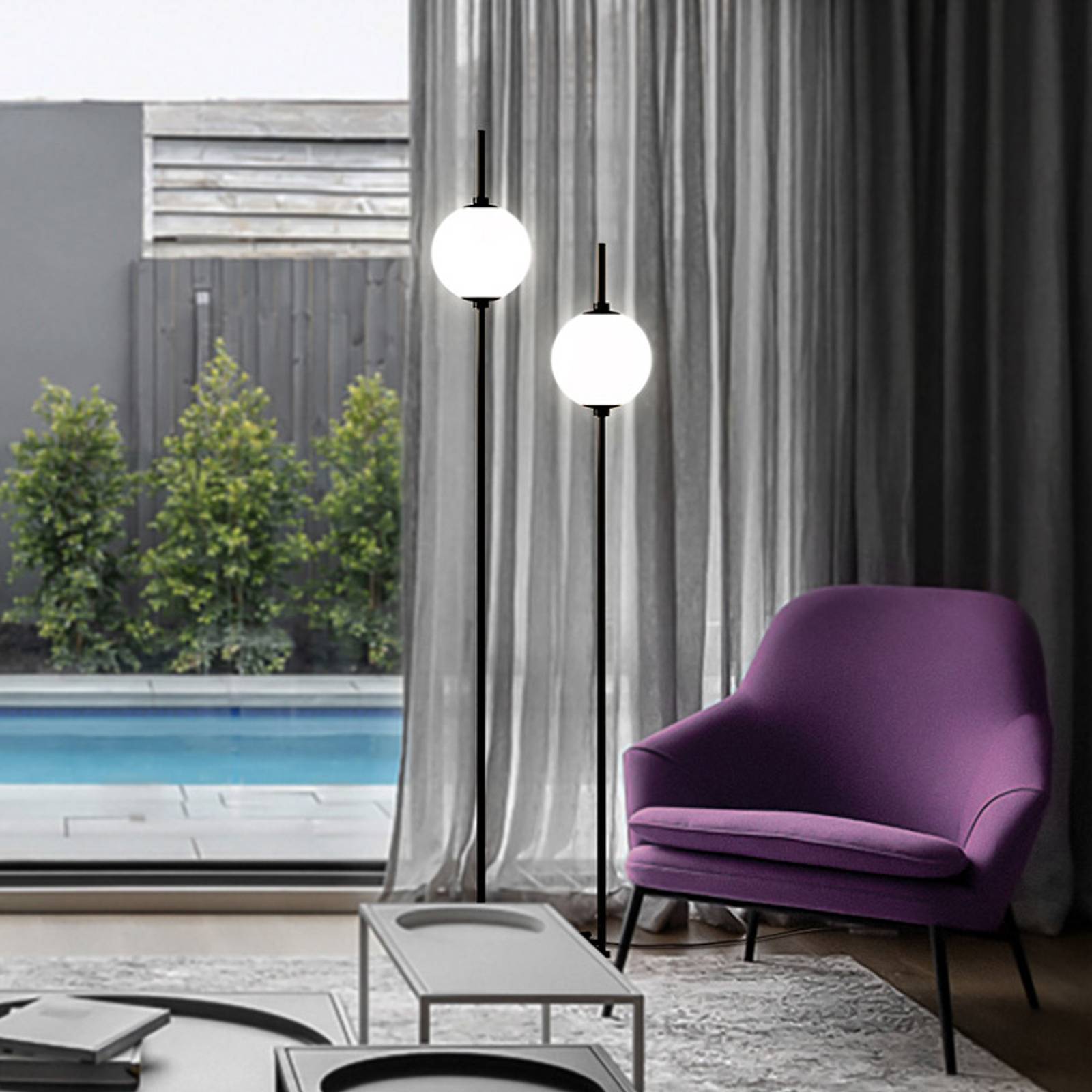 Maytoni The Sixth Sense LED-Stehleuchte, 2-flammig Maytoni The Sixth Sense LED-Stehleuchte, 2-flammig von Maytoni