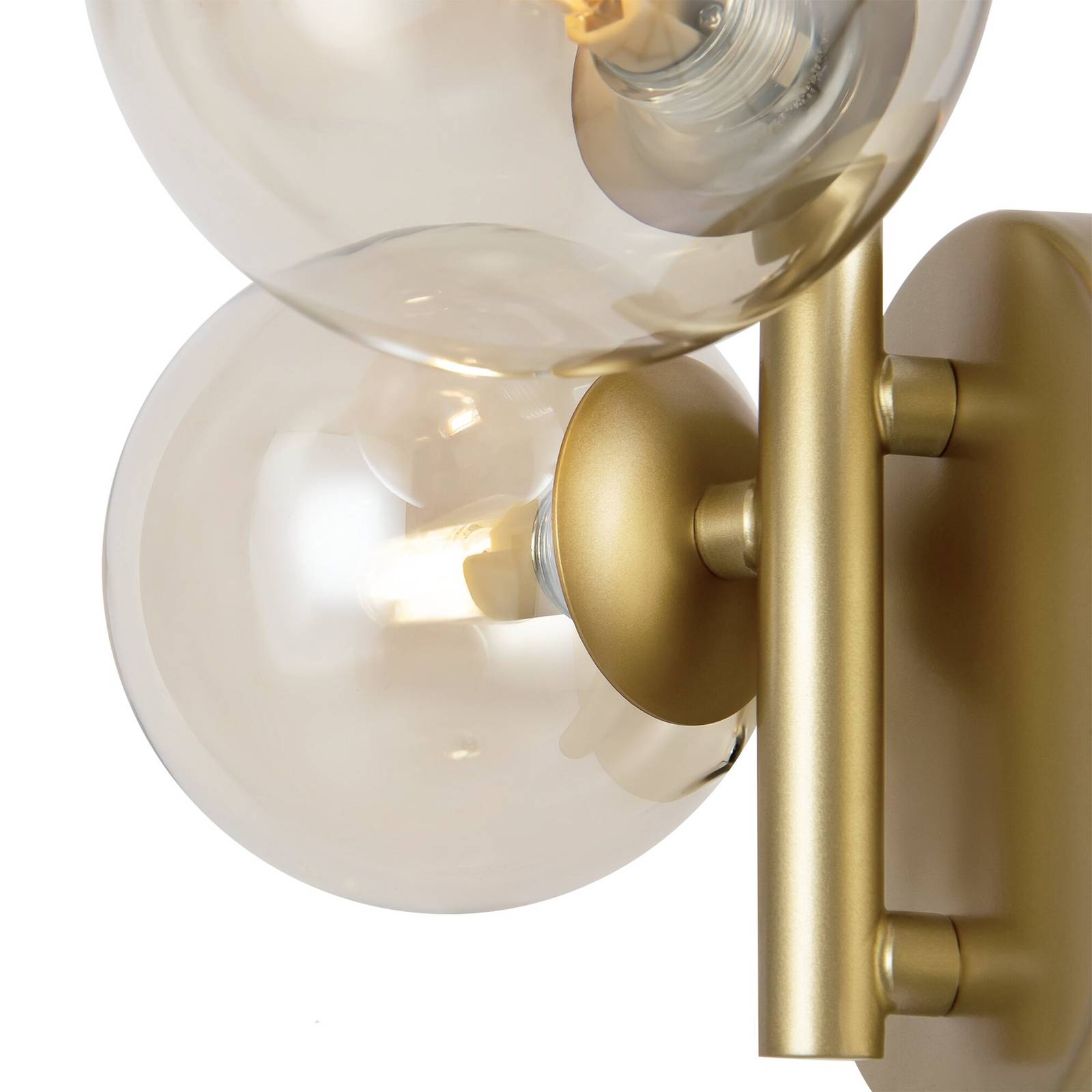 Maytoni Wandlampe Dallas, gold/klar 3-flg. Glas Höhe 25,5 cm Maytoni Wandlampe Dallas, gold/klar 3-flg. Glas Höhe 25,5 cm von Maytoni