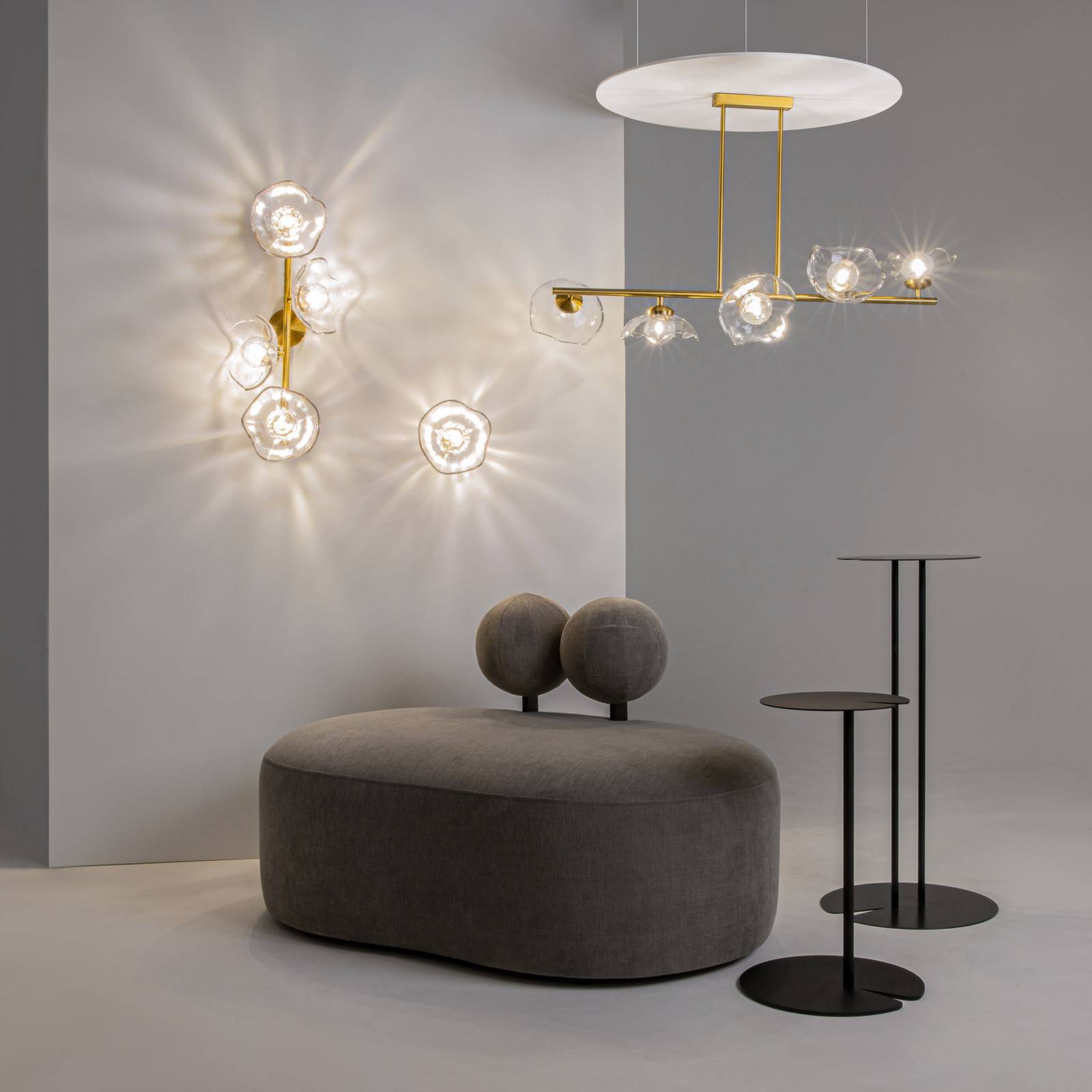 Maytoni Wandleuchte Miracle, Ø 20 cm, messingfarben, Glas Maytoni Wandleuchte Miracle, Ø 20 cm, messingfarben, Glas von Maytoni