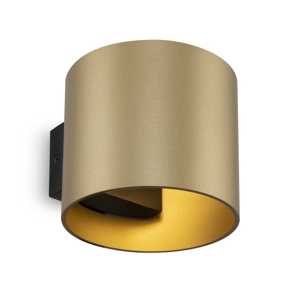 Wandleuchte, Aluminium, mattgold, G9, D 10 cm von Maytoni