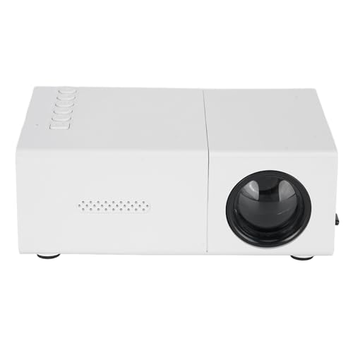 Projector Auto Correction LED Movie Projector Compact Design Stereo -Lautsprecher Weite Kompatibilität für Heimkino Outdoor White 12.7x8.6x4.8cm Projector Auto Correction LED Movie Projector Compact Design Stereo -Lautsprecher Weite Kompatibilität für Heimkino Outdoor White 12.7x8.6x4.8cm von Mayueri