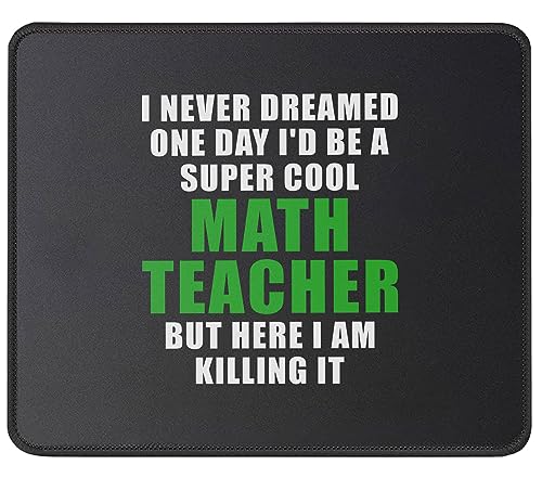 Mauspad mit Aufschrift "I Never Dreamed I'd Be A Math Teacher" – Lustiges Lehrer-Geschenk für Frauen und Männer – Mathematik-/Nerd-Geschenk – Wertschätzungsgeschenke für Lehrer, Mauspad, 24,1 cm Mauspad mit Aufschrift "I Never Dreamed I'd Be A Math Teacher" – Lustiges Lehrer-Geschenk für Frauen und Männer – Mathematik-/Nerd-Geschenk – Wertschätzungsgeschenke für Lehrer, Mauspad, 24,1 cm von Maze Office