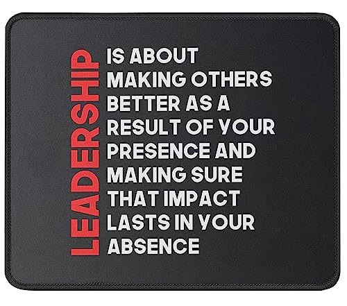 Mauspad mit der Aufschrift "Leadership is About Making Others Better - Inspirational Leadership is About Making Others Better - Inspirational Leadership is About Making Others Better - Leadership is von Maze Office