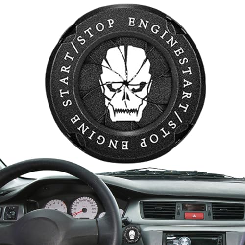 Auto-Startknopfabdeckung, dekorative Abdeckung für den Startknopf mit 1 Taste, Abdeckung der Starttaste, Abdeckung des Startknopfs und des Anti-Scratc-Autos von Mbiyhgta