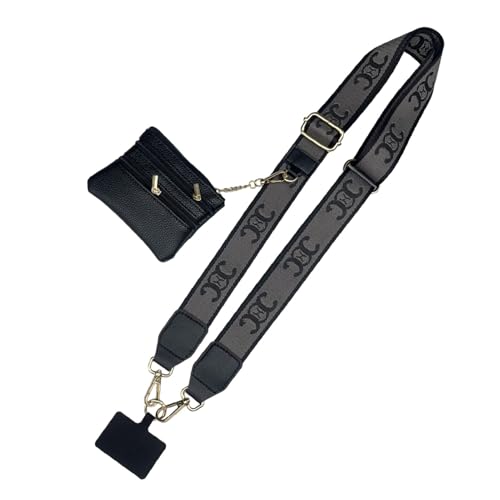 Clip-Gurt Für Telefon, Handy-Tragegurt - Clip-Handyband Mit Reißverschlusstasche,Stilvolles, Verstellbares Schlüsselband Mit Kette, Leder-Geldbörse, Handy-Tragetasche Mit Geldbörse Für Damen Clip-Gurt Für Telefon, Handy-Tragegurt - Clip-Handyband Mit Reißverschlusstasche,Stilvolles, Verstellbares Schlüsselband Mit Kette, Leder-Geldbörse, Handy-Tragetasche Mit Geldbörse Für Damen von Mbiyhgta