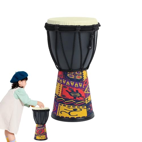 Drum - Hand geschnitzt Bongo, traditionelle Percussion | Vintage tragbare professionelle Ziegenkinentrommel für Kinder Erwachsene, Anfänger ideale arabische Handtrommel für Musikklassengeschenk Drum - Hand geschnitzt Bongo, traditionelle Percussion | Vintage tragbare professionelle Ziegenkinentrommel für Kinder Erwachsene, Anfänger ideale arabische Handtrommel für Musikklassengeschenk von Mbiyhgta