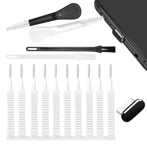 Mbiyhgta Handy-Reinigungsset, Handy-Reinigungswerkzeug | 15X/Set Kopfhörerbuchsen-Bürstenwerkzeug-Set | -Reinigungsset, elektronisches Reinigungsset, Kopfhöreranschluss-Bürsten-Werkzeugset für von Mbiyhgta