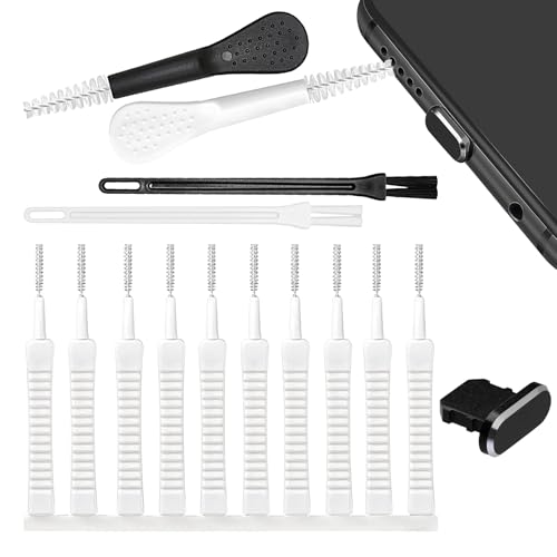 Mbiyhgta Handy-Reinigungsset, Handy-Reinigungswerkzeug | 15X/Set Kopfhörerbuchsen-Bürstenwerkzeug-Set | -Reinigungsset, elektronisches Reinigungsset, Kopfhöreranschluss-Bürsten-Werkzeugset für von Mbiyhgta