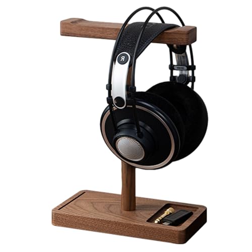 Mbiyhgta Holzkopfhörerständer | Kopfhörerhalter Schreibtisch, Retro Black Walnut Headset -Stand, Game -Headset -Kleiderbügel mit Schwerer Basis für die meisten Kopfhörer Mbiyhgta Holzkopfhörerständer | Kopfhörerhalter Schreibtisch, Retro Black Walnut Headset -Stand, Game -Headset -Kleiderbügel mit Schwerer Basis für die meisten Kopfhörer von Mbiyhgta