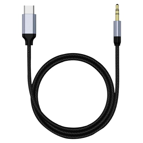 Mbiyhgta Typ-C-auf-3,5-mm-Kopfhörerkabel fürs Autoradio – -auf-AUX-Kabel, Premium-Audioadapter | Rauschfreie Soundverbindung für Autoradios, Kopfhörer, Lautsprechersysteme und -Geräte Mbiyhgta Typ-C-auf-3,5-mm-Kopfhörerkabel fürs Autoradio – -auf-AUX-Kabel, Premium-Audioadapter | Rauschfreie Soundverbindung für Autoradios, Kopfhörer, Lautsprechersysteme und -Geräte von Mbiyhgta