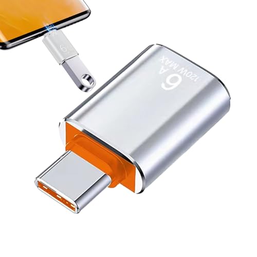Mbiyhgta Typ-C-auf-USB-Adapter – -auf-USB-3.0-Konverter, Schnellladefunktion | Universelle Kompatibilität mit Smartphones, Tablets und Laptops, zuverlässige Synchronisierung und Datenübertragung Mbiyhgta Typ-C-auf-USB-Adapter – -auf-USB-3.0-Konverter, Schnellladefunktion | Universelle Kompatibilität mit Smartphones, Tablets und Laptops, zuverlässige Synchronisierung und Datenübertragung von Mbiyhgta