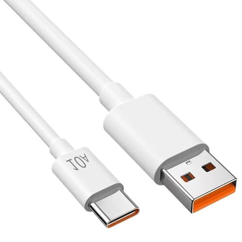 Schnelles Ladekabel-Schnellladedraht, Typ-C-Ladegerät | 1 m weißes Ladekabel Hochgeschwindigkeitsdatenübertragung, mobiles Ladewerkzeug, die schnelle Aufladung für Zuhause, Büro, Auto, tägliche Arbeit von Mbiyhgta