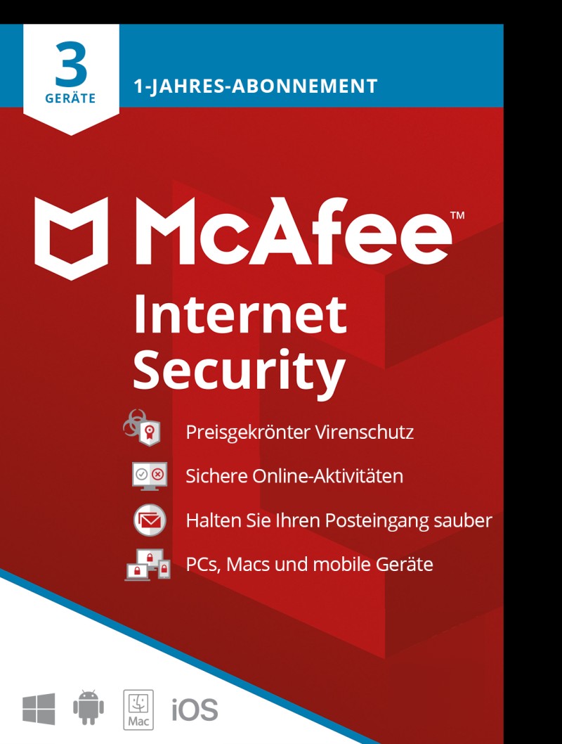 McAfee Internet Security (3 Device - 1 Jahr) ESD von McAfee