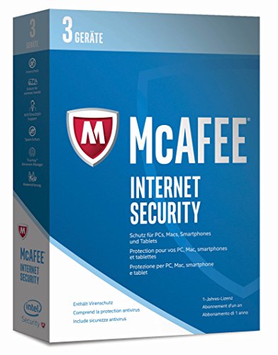 McAfee Internet Security | 2017 Version | 3 Geräte | 1 Jahr | PC/Mac/Smartphone/Tablet | Download von McAfee