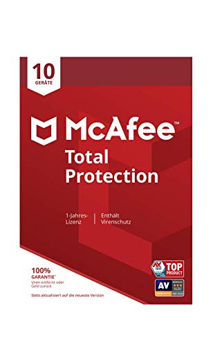 McAfee Total Protection | 10 Geräte | 1 Jahr | PC/Mac/Smartphone/Tablet | Aktivierungscode per Post von McAfee