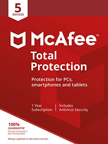 McAfee Total Protection - 5 Devices | PC/Mac/Android/Smartphones | Activation code by post von McAfee