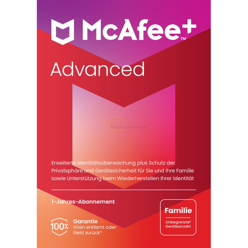 Plus Advanced Family  PKC   6 Benutzer 1 Jahr (Code in a Box) von McAfee
