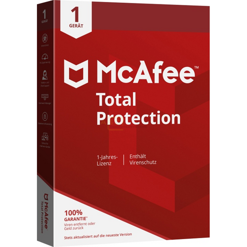 Total Protection Vollversion MiniBox inkl. Update 2025*  1 Gerät 1 Jahr (Code von McAfee