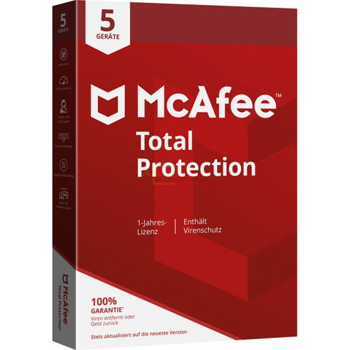 Total Protection Vollversion MiniBox inkl. Update 2025*  5 Geräte 1 Jahr (Cod von McAfee