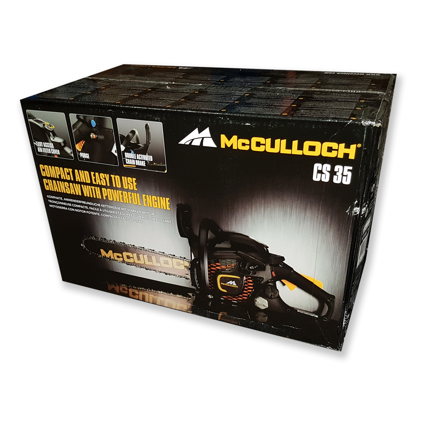 McCulloch Cs35 Benzin-Kettensäge 35 cm schwarz/gelb von McCulloch