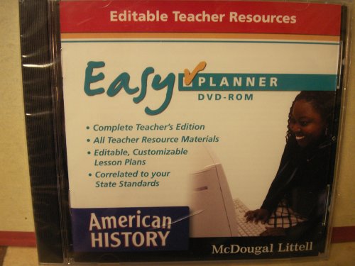 Middle School American Histor Easyplanner Dvd-rom von McDougal Littell/Houghton Mifflin
