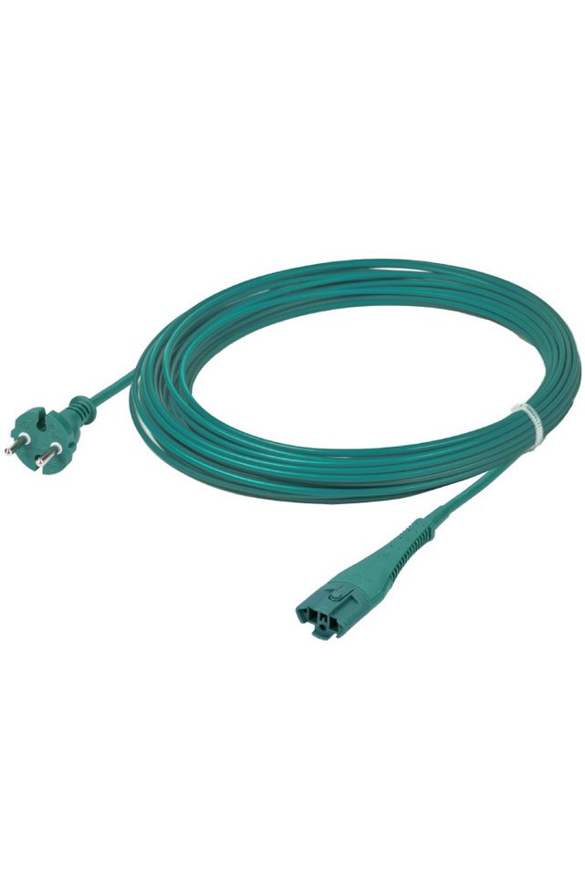 McFilter Kabel passend für Vorwerk Kobold 130, 130 SC, 131, 131 SC Stromkabel, Typ EF (Konturenstecker), (1000 cm), Staubsauger Kabel von McFilter