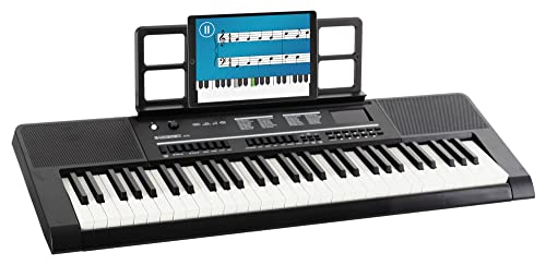 McGrey 6170 BK Akku-Keyboard - 61 Tasten-Keyboard mit integriertem Akku - 200 Klänge und Rhythmen - MP3-Player via USB-Stick - Begleitautomatik und Lernfunktion - Inkl. Mikrofon - Schwarz von McGrey