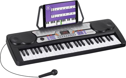 McGrey BK-5410 Keyboard (54 Tasten, 100 Klangfarben, 100 Rhythmen, Lernfunktion, Mikrofon, Netzteil, Notenständer) von McGrey