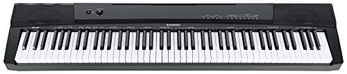 McGrey BS-88 Keyboard - Einsteiger-Keyboard in Stagepiano-Optik mit 88 Tasten - 146 Klänge - Split-, Dual- und Twinova-Funktion - inklusive Sustain-Pedal - schwarz von McGrey
