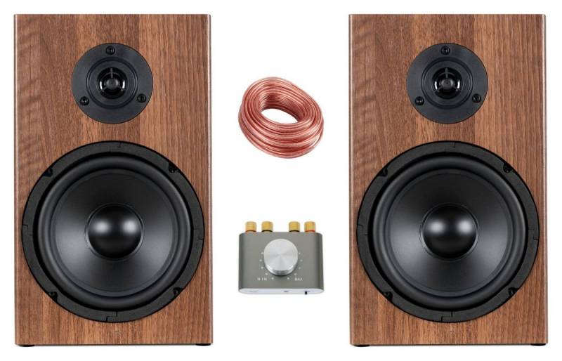 McGrey BSS-265 Micro-Stereo Anlage Lautsprechersystem (Bluetooth, 80 W, HiFi-Boxen mit Mini-Verstärker) von McGrey