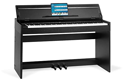 McGrey DP-18 SM E-Piano - 88 gewichtete Tasten mit Hammermechanik und Anschlagdynamik - 128 Klänge - Dual- und Split-Funktion - Tastaturabdeckung - 3 Pedale - Schwarz matt von McGrey