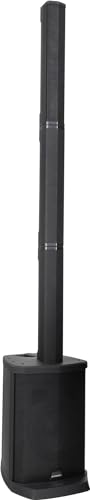 McGrey E-208LAB Aktiv Line Array Akku-Säulenanlage - Linienstrahler - PA Anlage mit Akku - 100 Watt - 8" Subwoofer - 4X 2,5" Breitbandlautsprecher - USB/SD/Bluetooth® Media-Player - Schwarz von McGrey