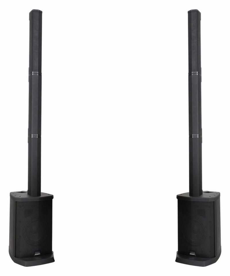 McGrey E-208LAB Aktiv Line Array Akku-Säulenanlage Stereo Set Lautsprecher (Bluetooth, 100 W, PA-Anlage mit 8x 2,5" Breitbandlautsprecher) von McGrey