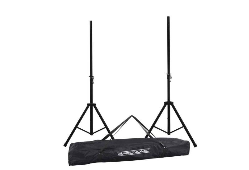 McGrey Lautsprecherständer Lautsprecherstativ Stahl Paar - stabile breite Dreibein-Konstruktion, (SPS-1, 2-tlg., 2 Stück im Set mit Tasche, ausziehbar von ca. 130 - 193 cm) von McGrey