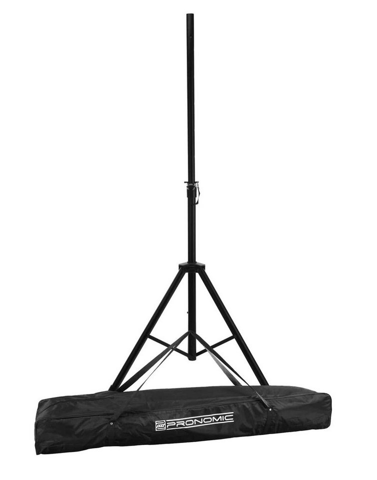 McGrey Lautsprecherständer Lautsprecherstativ Stahl - stabile breite Dreibein-Konstruktion, (SPS-1, 2-tlg., im Set mit Tasche, ausziehbar von ca. 130 - 193 cm) von McGrey