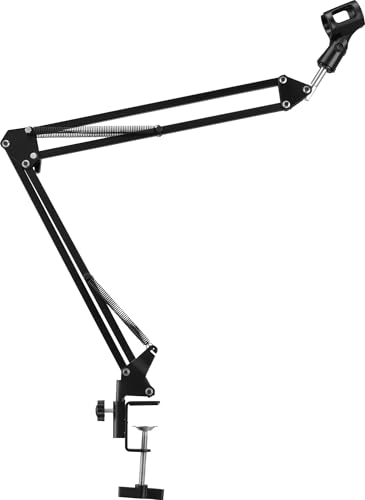 McGrey MA-20 Mikrofonarm für Studio Mikrofon - Mikrofonständer mit Tischklemme - Mikrofonhalter für Podcast und Homerecording - Inklusive Mikrofonklemme - Mikrofonstativ mit 78cm Länge von McGrey