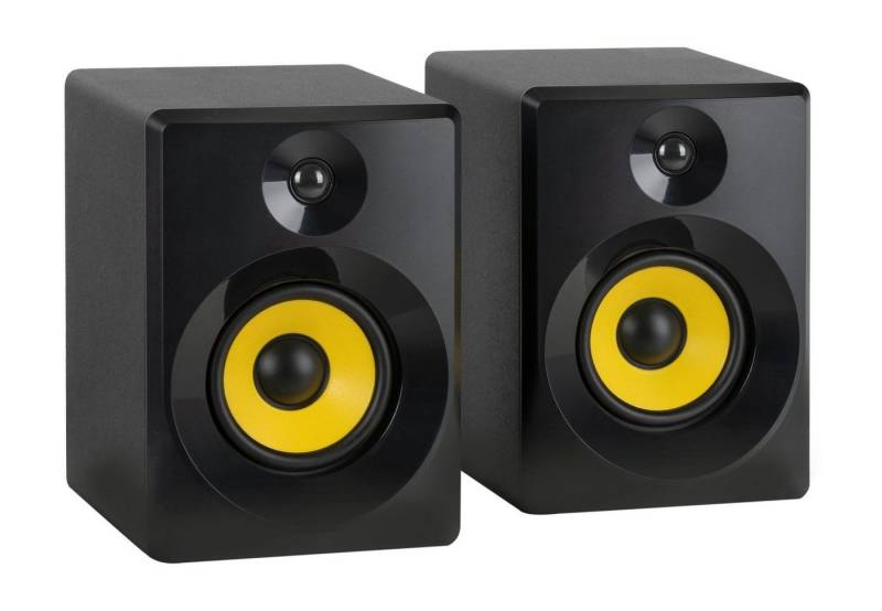 McGrey MM-440BT Multimedia Studio Monitor Paar Lautsprecher (Bluetooth 5.1, 40 W, 2.0 Regallautsprecher mit Tonregler für Höhen und Tiefen) von McGrey