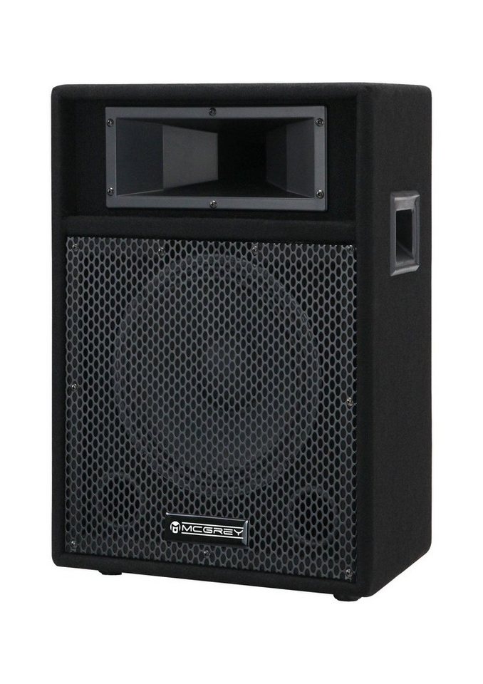 McGrey PA-110 10/2 DJ PA passive Box Party-Lautsprecher (N/A, 50 W, Trapezform - 2-Wege 10 Speaker und 2" Piezo-Hochtöner)" von McGrey