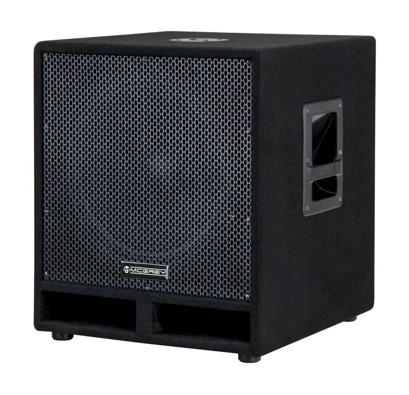 McGrey PAS-115 15 (38 cm) passives Subwoofer - Bassreflex-Kanäle Subwoofer (N/A, 300 W, SPK-Anschluss In/Out)" von McGrey