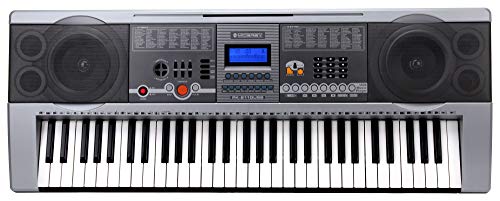 McGrey PK-6110USB Keyboard (61 Tasten, 100 Klangfarben, 100 Rhythmen, USB-MP3 Player, Lernfunktion, Netzteil, Notenständer) von McGrey